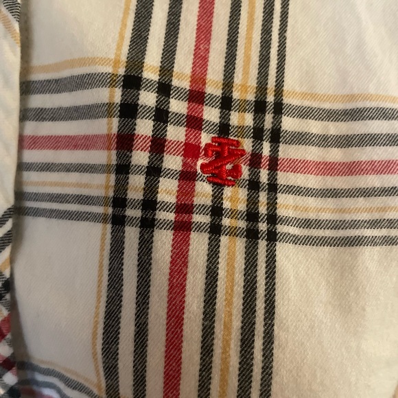 Izod women’s size medium button-down shirt plaid - Picture 5 of 11